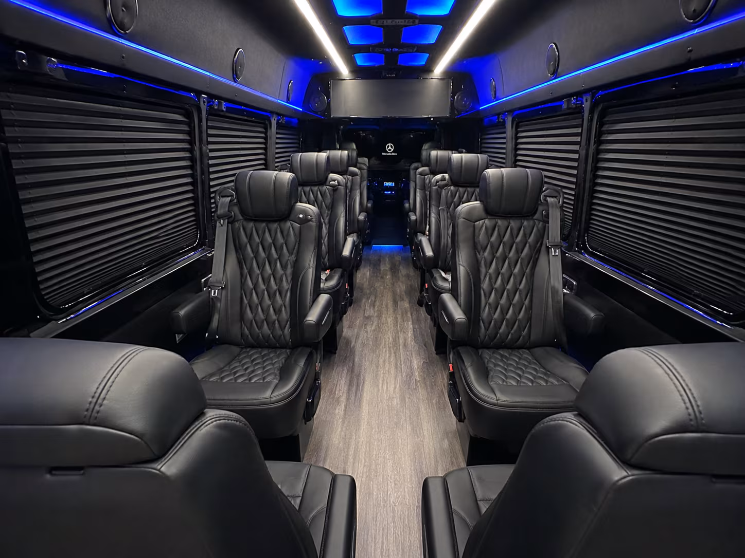 Fresno Airport Shuttle & Transportation party bus exterior