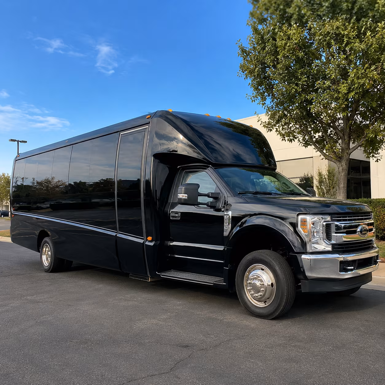Fresno Airport Shuttle & Transportation party bus exterior