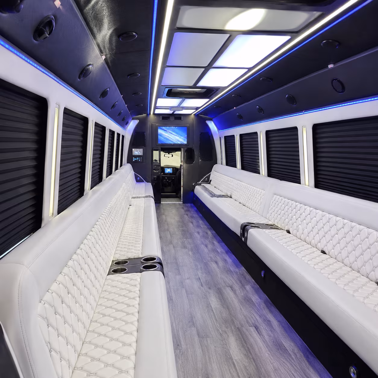 Fresno Bachelor & Bachelorette Transportation party bus exterior
