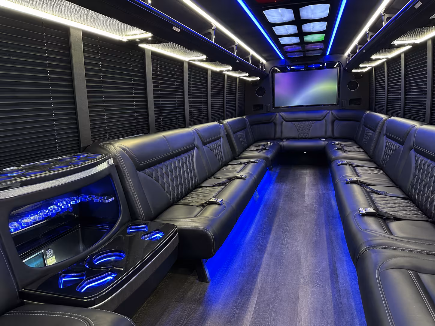 Fresno Concert & Music Festival Transportation party bus exterior