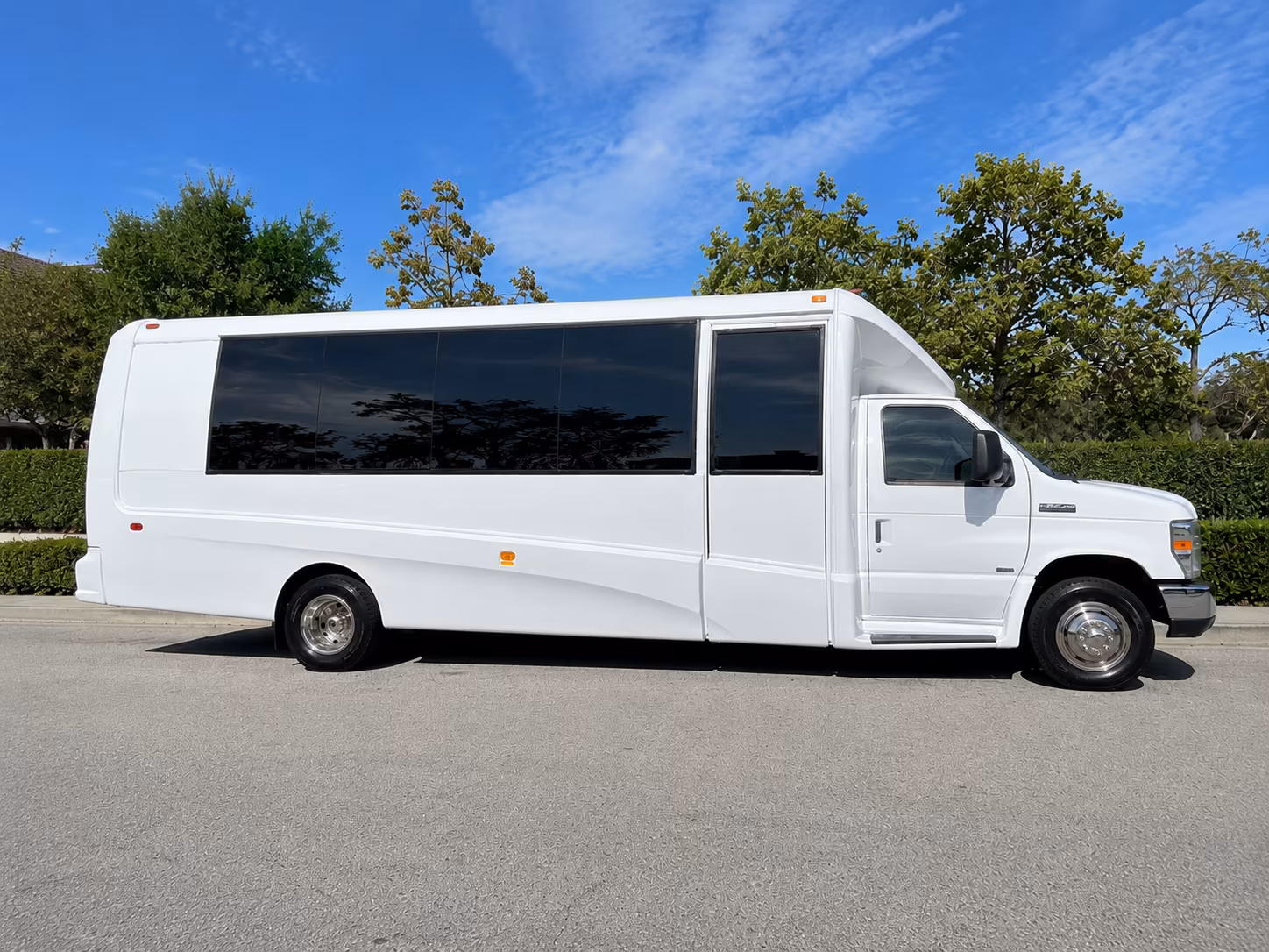 Fresno Corporate Transportation party bus exterior