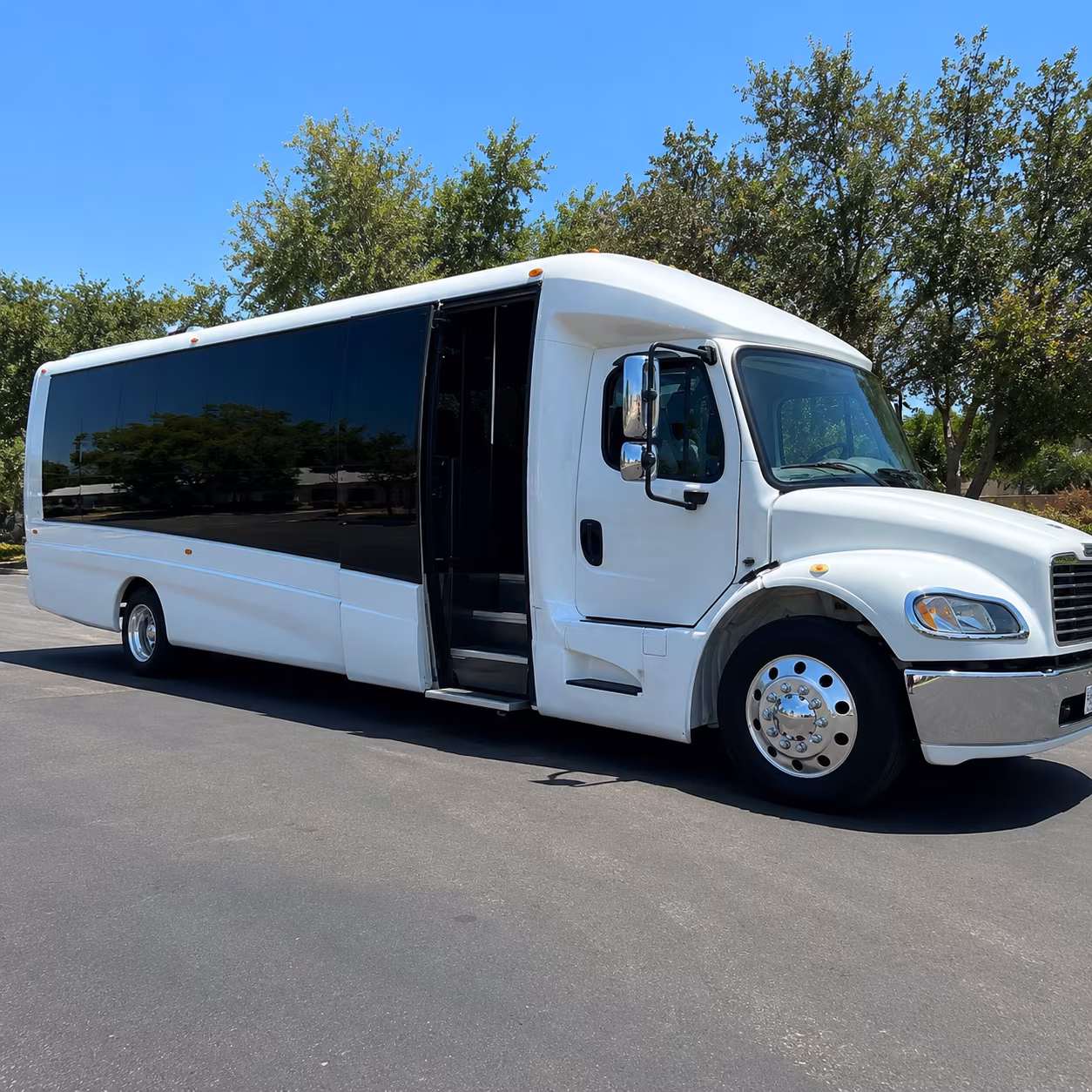 Fresno Corporate Transportation party bus exterior