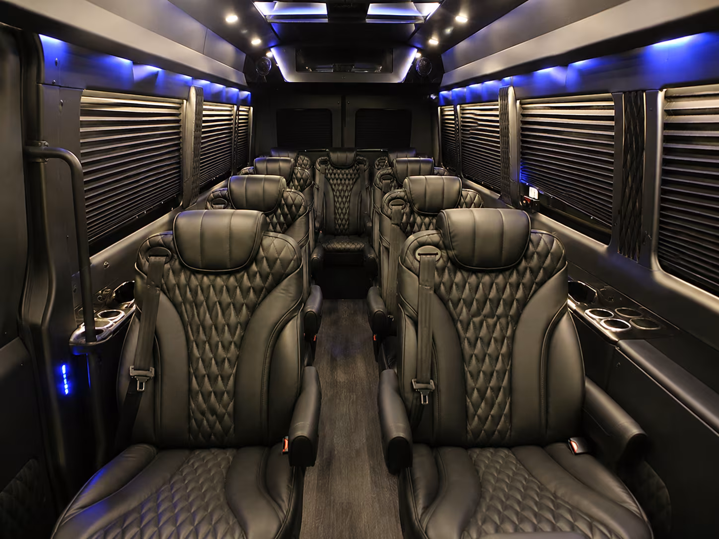 Fresno Corporate Transportation party bus interior