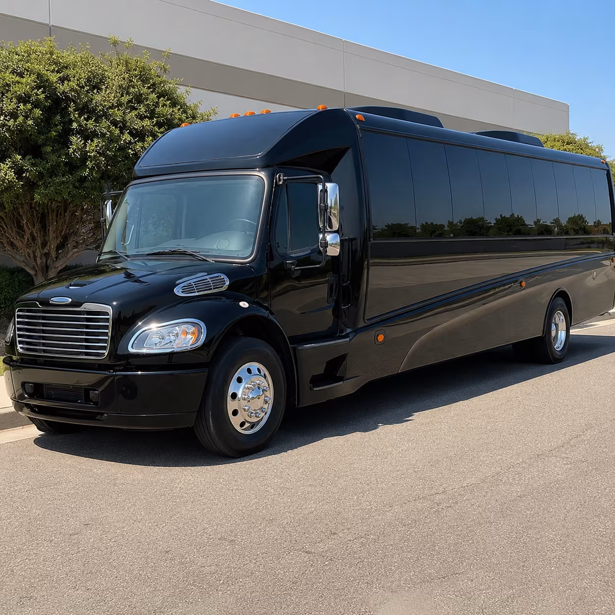 Fresno Corporate Transportation party bus exterior