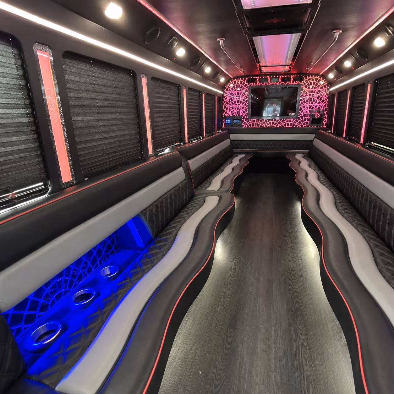 Fresno Private Event Transportation onboard seating