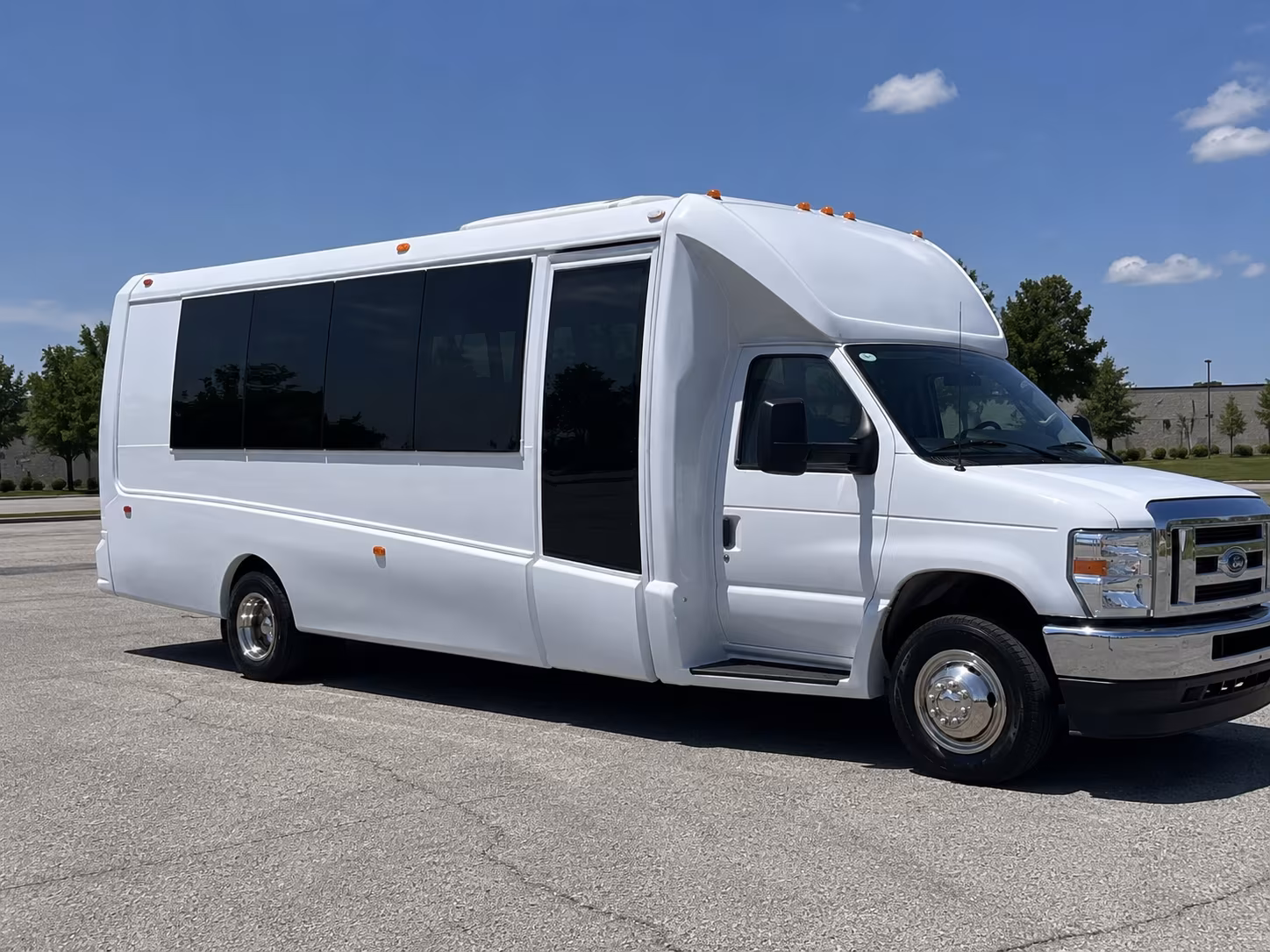 Fresno Prom & Homecoming Transportation party bus exterior