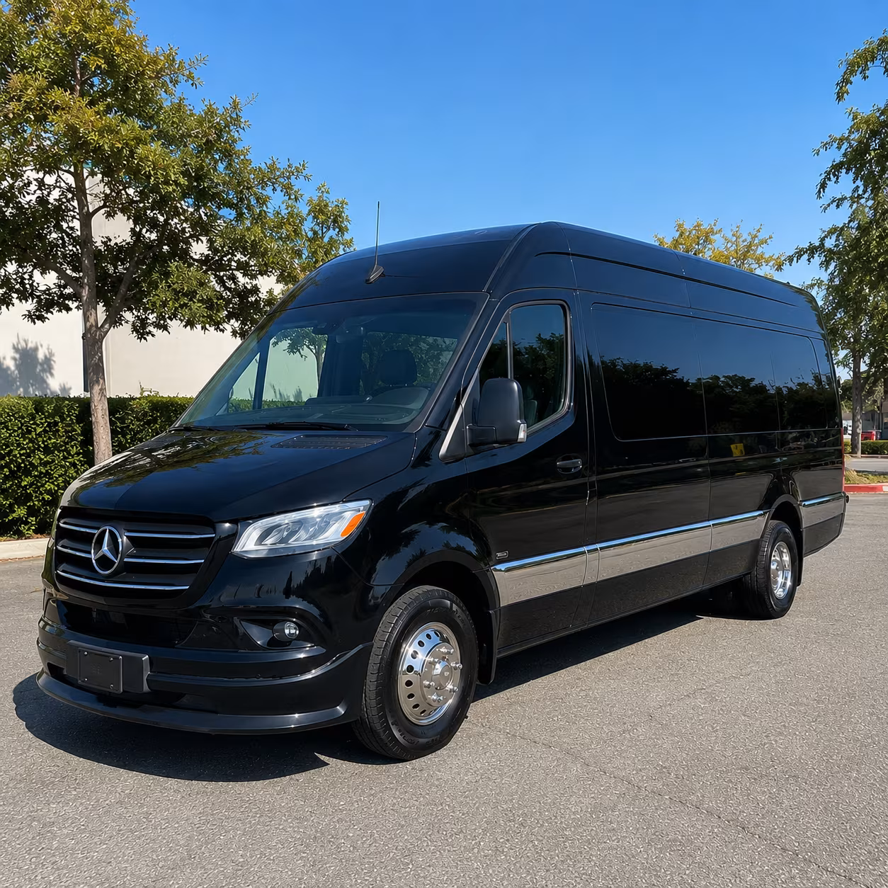 Fresno School Event Transportation party bus exterior