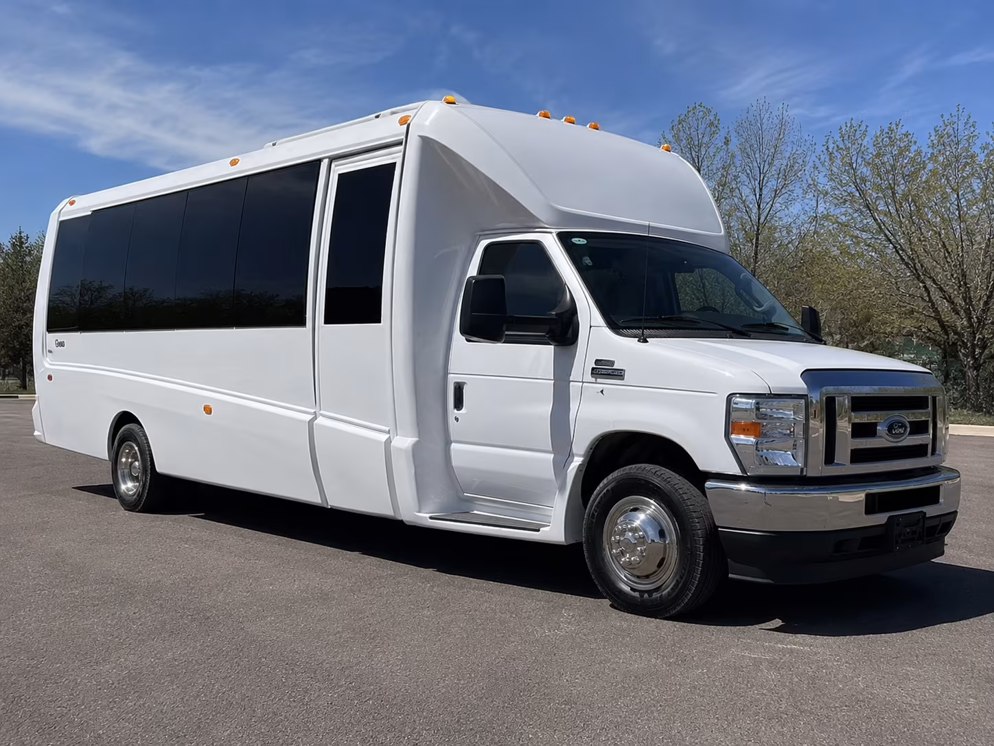 Fresno Sporting Event Transportation party bus exterior